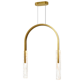 Curva LED Chandelier in Brass (401|1725P222624)