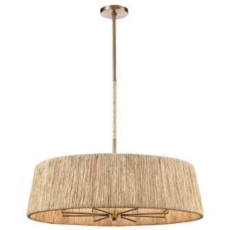 Cabana Eight Light Pendant in Lacquered Gold (581|854358)