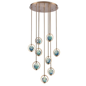 Utopia LED Pendant in Lacquered Gold (581|854019)