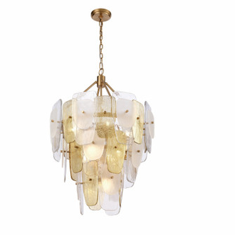 Strata Nine Light Chandelier in Lacquered Gold (581|852079)