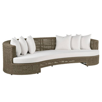 Helene Outdoor Sofa in Pearl/Greige (314|FFS08)
