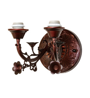 Victorian Two Light Wall Sconce Hardware in Mahogany Bronze (57|293612)