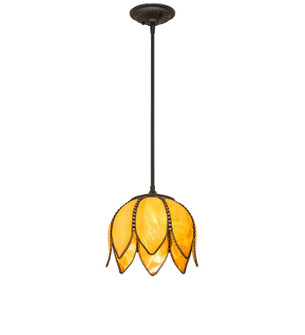 Tulip One Light Mini Pendant in Oil Rubbed Bronze/Hi-Lited Craftsman Brown Oil Rubbed Bronze (57|291053)