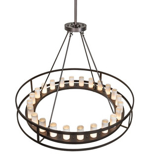 Loxley 24 Light Chandelier in Dark Bronze (57|289420)