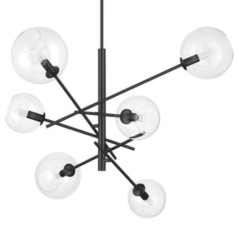 Farling Six Light Chandelier in Matte Black (47|48171)