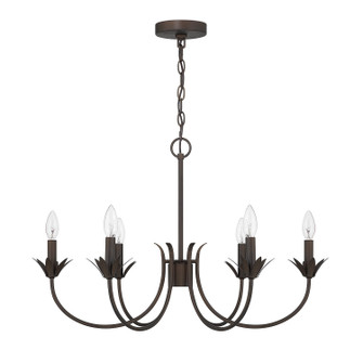 Junie Bud Six Light Chandelier in Matte Bronze (47|13262)