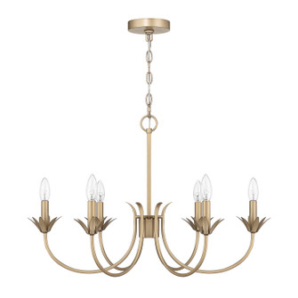 Junie Bud Six Light Chandelier in Luxe Gold (47|13261)