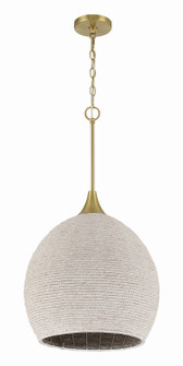 Keira One Light Pendant in Satin Brass (46|61391WSB)