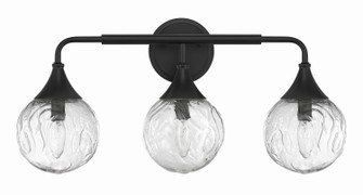 Reflection Three Light Vanity in Flat Black (46|61203FB)