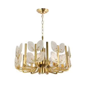 Brass Tax Eight Light Chandelier in Satin Brass (137|577C08SB)