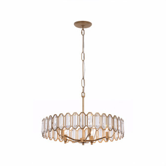 Drama Club Five Light Pendant in Brass Kisser (137|572P05BK)