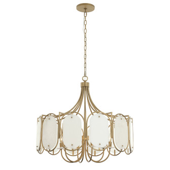 Panelist Six Light Pendant in Brass Kisser (137|556P06BK)