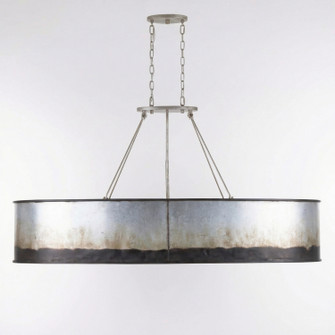 Cannery Seven Light Linear Pendant in Ombre Galvanized (137|323N07OG)