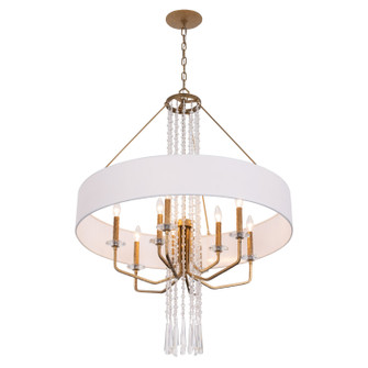 Barcelona Nine Light Pendant in Brass Kisser (137|270P09BK)