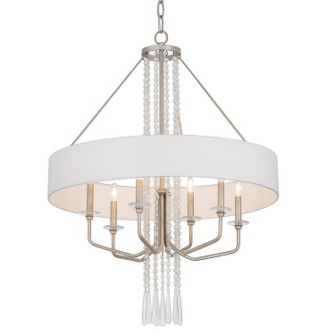 Barcelona Six Light Pendant in Transcend Silver (137|270P06TR)