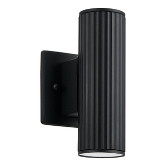 Portillo Two Light Exterior Wall Sconce in Black (217|207123A)