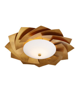 Asterisk LED Flush Mount in Contemporary Gold Leaf/Contemporary Gold/Opaque White (142|99990080)