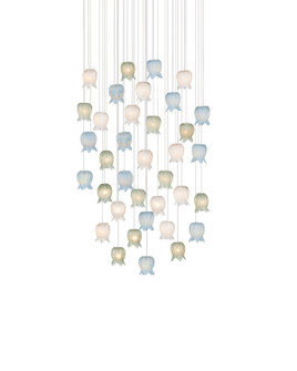 Polpo 36 Light Pendant in Blue/Green/White/Silver (142|90001424)
