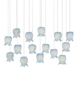 Polpo 15 Light Pendant in Blue/Silver (142|90001415)