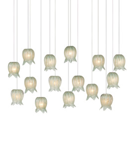 Polpo 15 Light Pendant in Green/Silver (142|90001399)