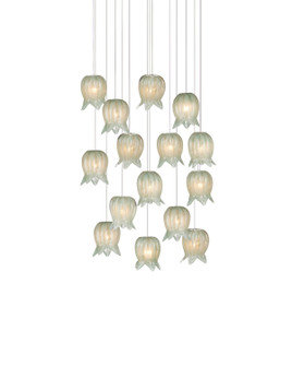 Polpo 15 Light Pendant in Green/Silver (142|90001398)