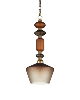 Mandeville One Light Pendant in Butter Rum Sandbar/Matte Ombre/Deep Gray/Antique Gold (142|90001349)