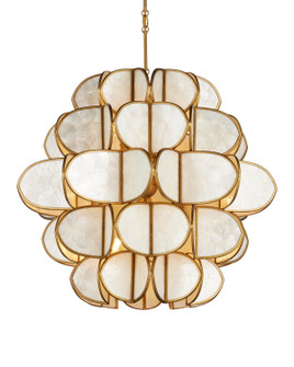 Galatea Nine Light Chandelier in Natural/Brass (142|90001339)