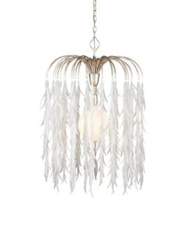 Glen Arbor One Light Pendant in White/Contemporary Silver Leaf/Contemporary Silver (142|90001335)