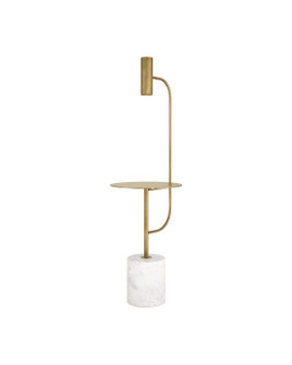 Eastlin LED Floor Lamp in Antique Brass/White (142|80000173)