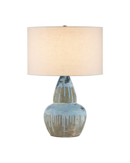 Catania One Light Table Lamp in Antique Blue Drip (142|60001054)