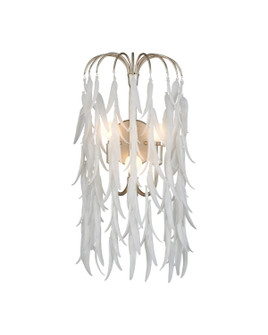 Glen Arbor Three Light Wall Sconce in White/Contemporary Silver Leaf/Contemporary Silver (142|50000286)