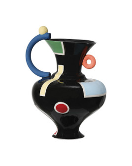Fauvist Vase in Black/Green/Red/Yellow/Orange (142|12001092)