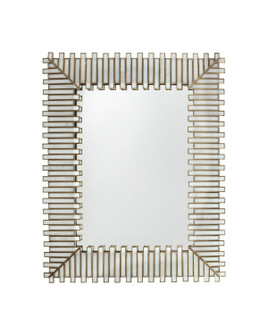Daze Mirror in White/Antique Brass (142|10000171)