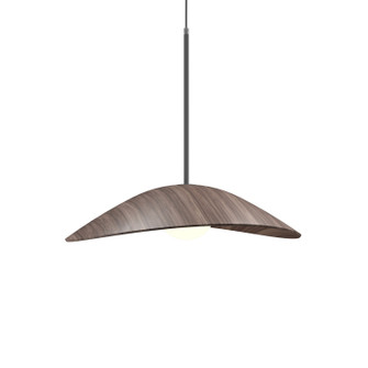 Oyster One Light Pendant in American Walnut (486|154718)