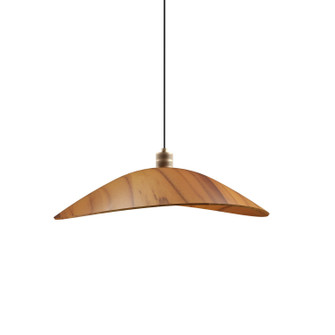 Oyster One Light Pendant in Teak (486|154612)