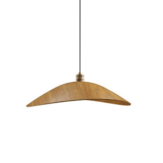 Oyster One Light Pendant in Louro Freijo (486|154609)