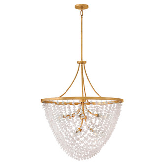 Myra LED Chandelier in Distressed Brass (138|FR41595DA)