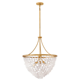 Myra LED Chandelier in Distressed Brass (138|FR41594DA)