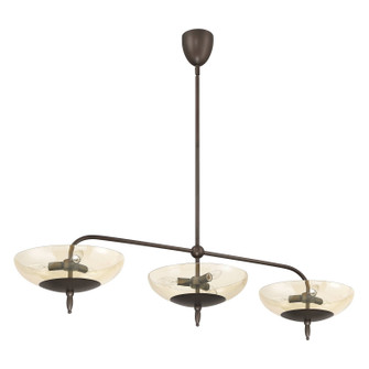 Fiorello Nine Light Linear Pendant in Forged Bronze (577|207787A)
