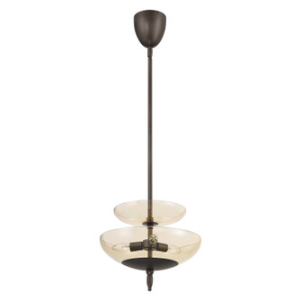 Fiorello Three Light Convertible Pendant in Forged Bronze (577|207785A)