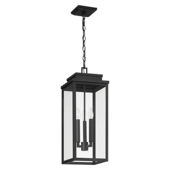 Hillside Three Light Exterior Pendant in Textured Black (577|207747A)