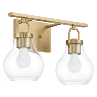 Mansfield Two Light Vanity in Champagne Gold (577|207639A)