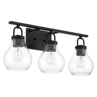 Mansfield Three Light Vanity in Matte Black (577|207636A)