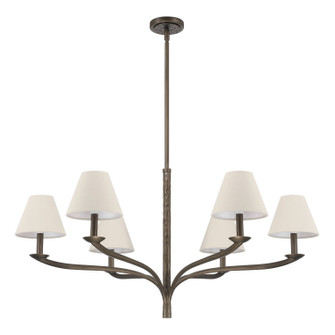 Bethany Six Light Chandelier in Forged Bronze (577|207337A)