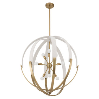 Abbey Nine Light Chandelier in Brass (577|207274A)