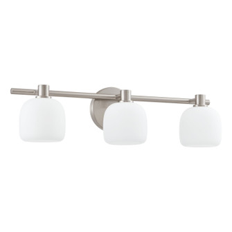 Valentina Three Light Vanity in Brushed Nickel, Etched Opal (577|207015A)