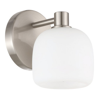 Valentina One Light Wall Sconce in Brushed Nickel, Etched Opal (577|207002A)