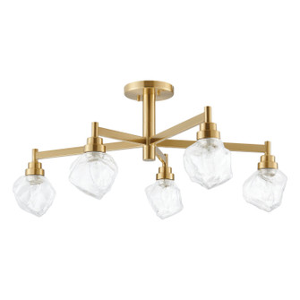 Lillyanna Five Light Semi-Flush Mount in Brushed Gold (577|206965A)
