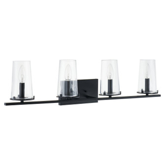 Jared Four Light Vanity in Matte Black (577|206957A)