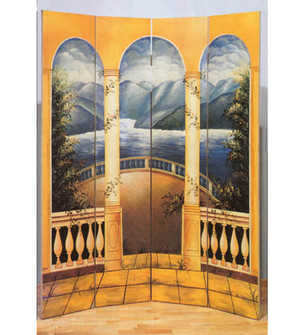 Mediterranean Cove Room Divider Room Divider in Multi (57|30189)